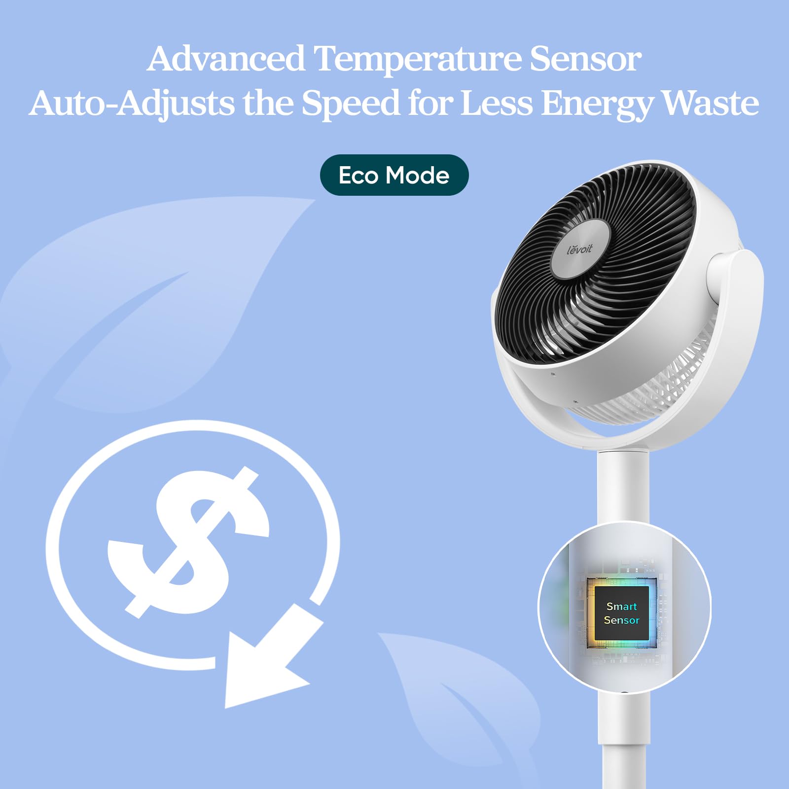 Levoit Quiet Oscillating Fan with Remote Control