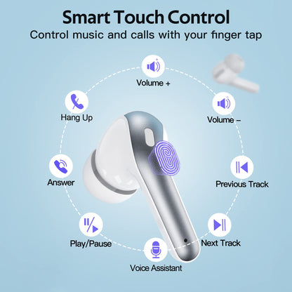 Tagry Bluetooth Earbuds True Wireless LED Power Display Case