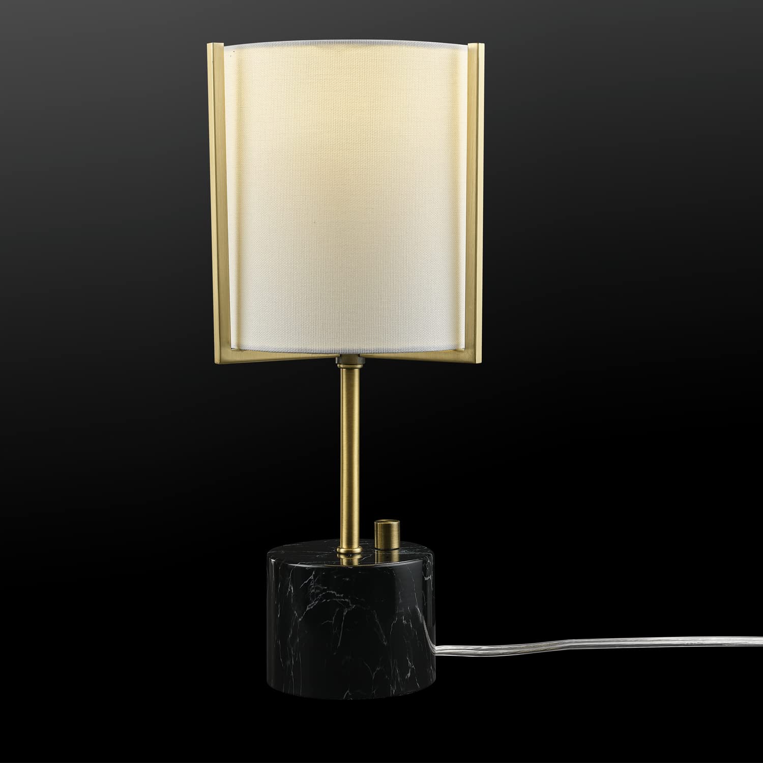 Metallic Gray Table Lamp with Dual Pull Chains for Versatile Lighting