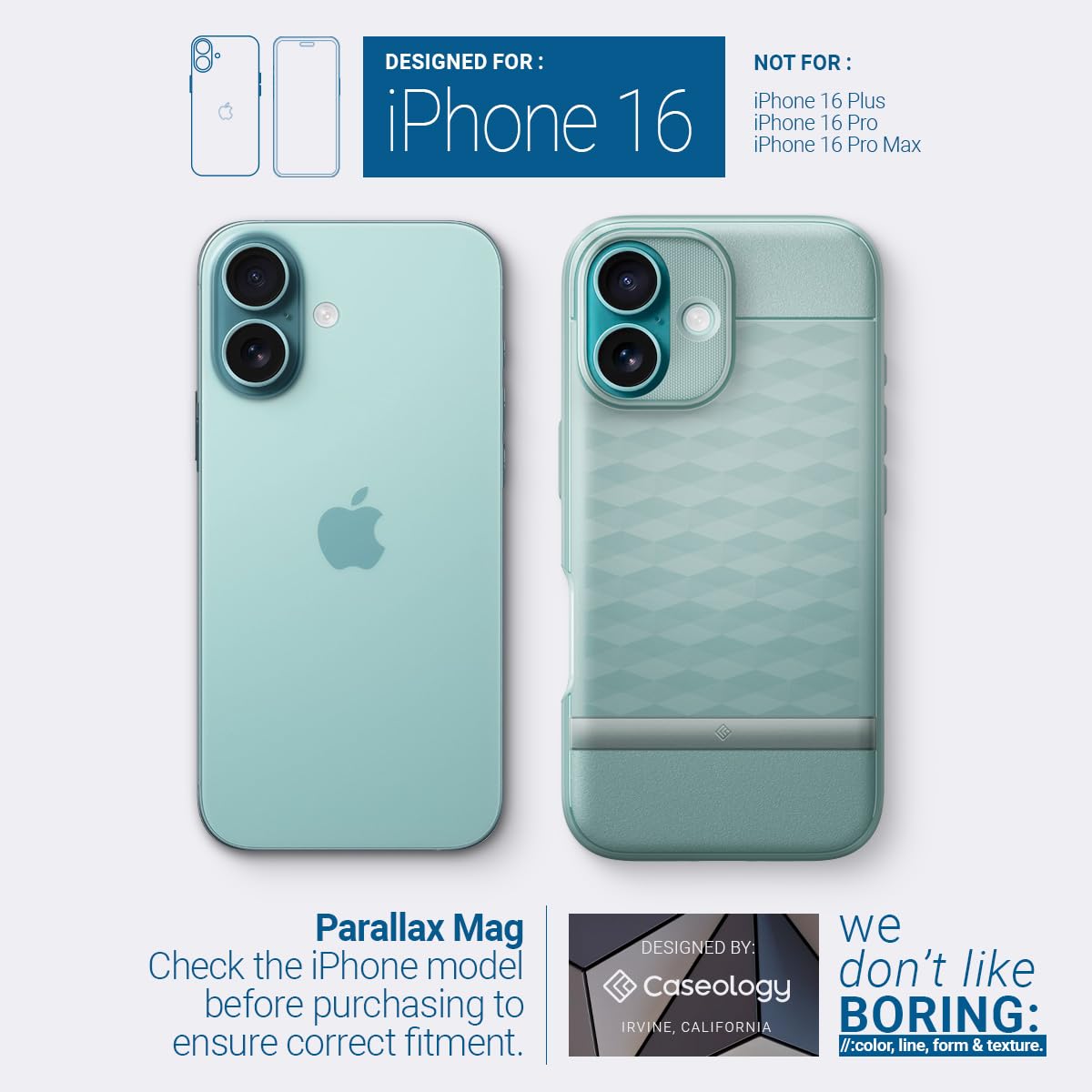 Caseology Parallax Mag iPhone 16 Pro Case with Ergonomic Design