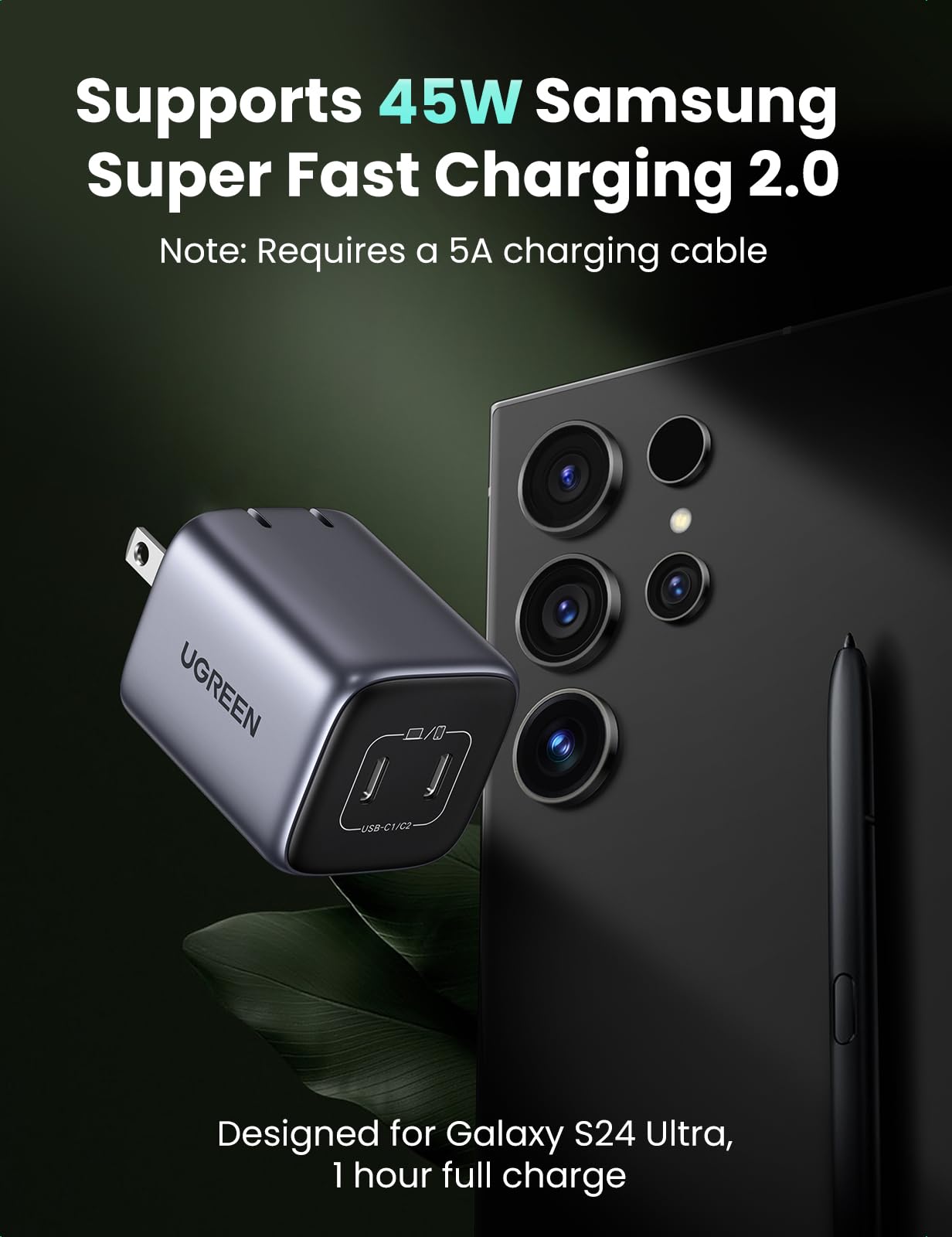 UGREEN 45W USB C Charger Fast Charging for Devices
