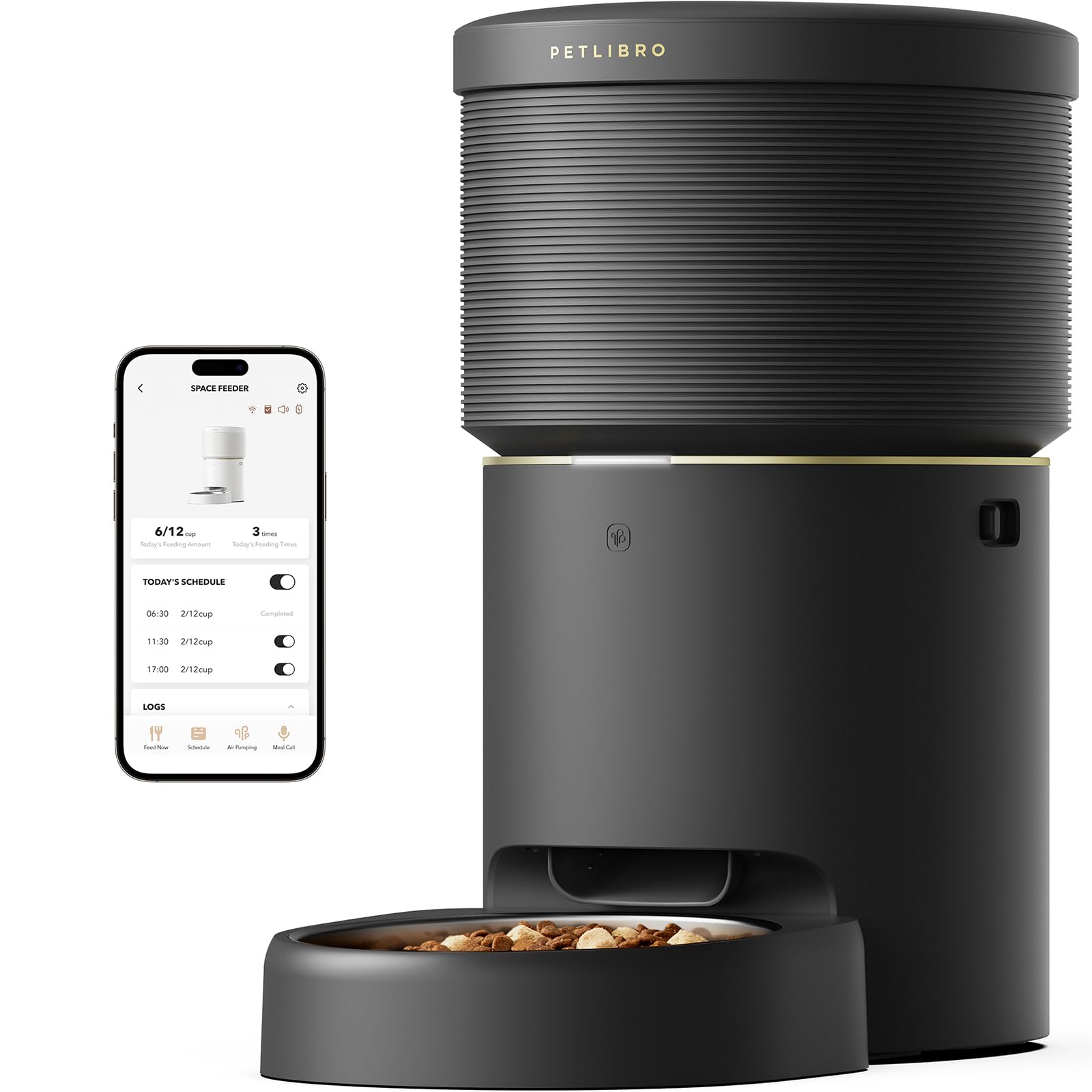 Automatic Dog Feeder with Airtight Storage for Fresh Food
