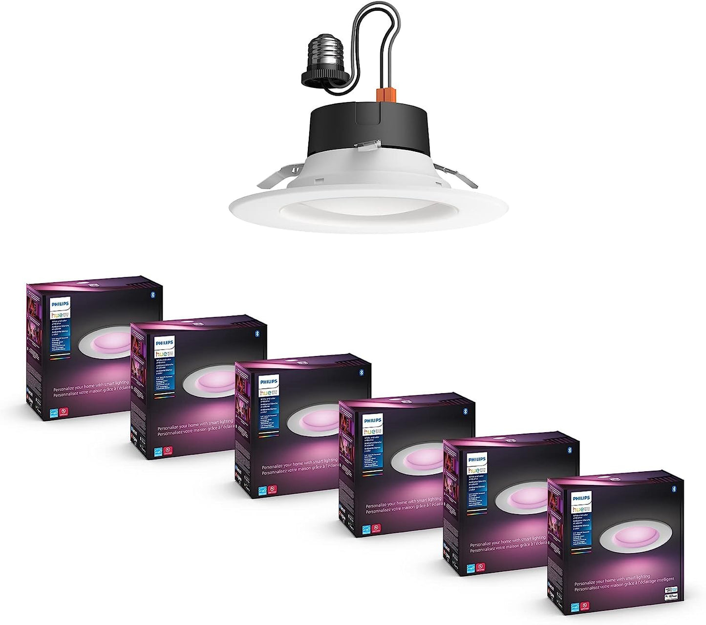 Philips Hue Smart LED Downlight 4 Pack With Color Control