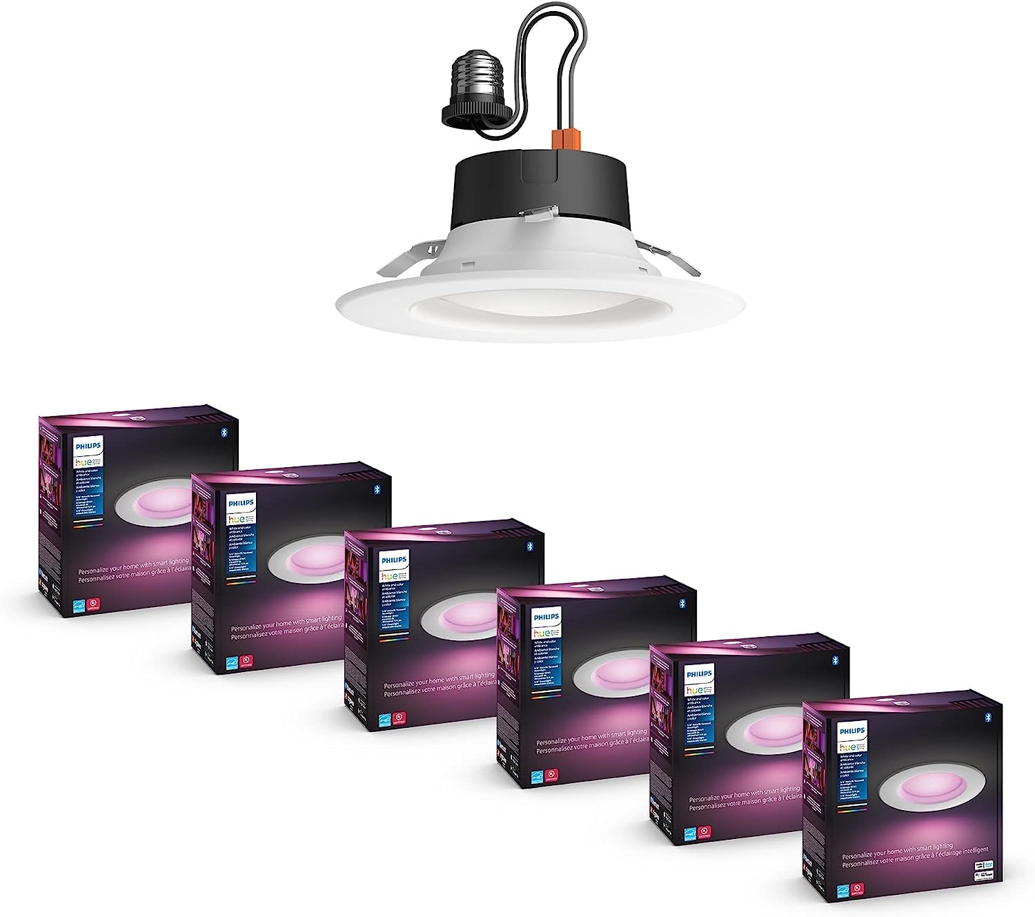 Philips Hue Smart LED Downlight 4 Pack With Color Control