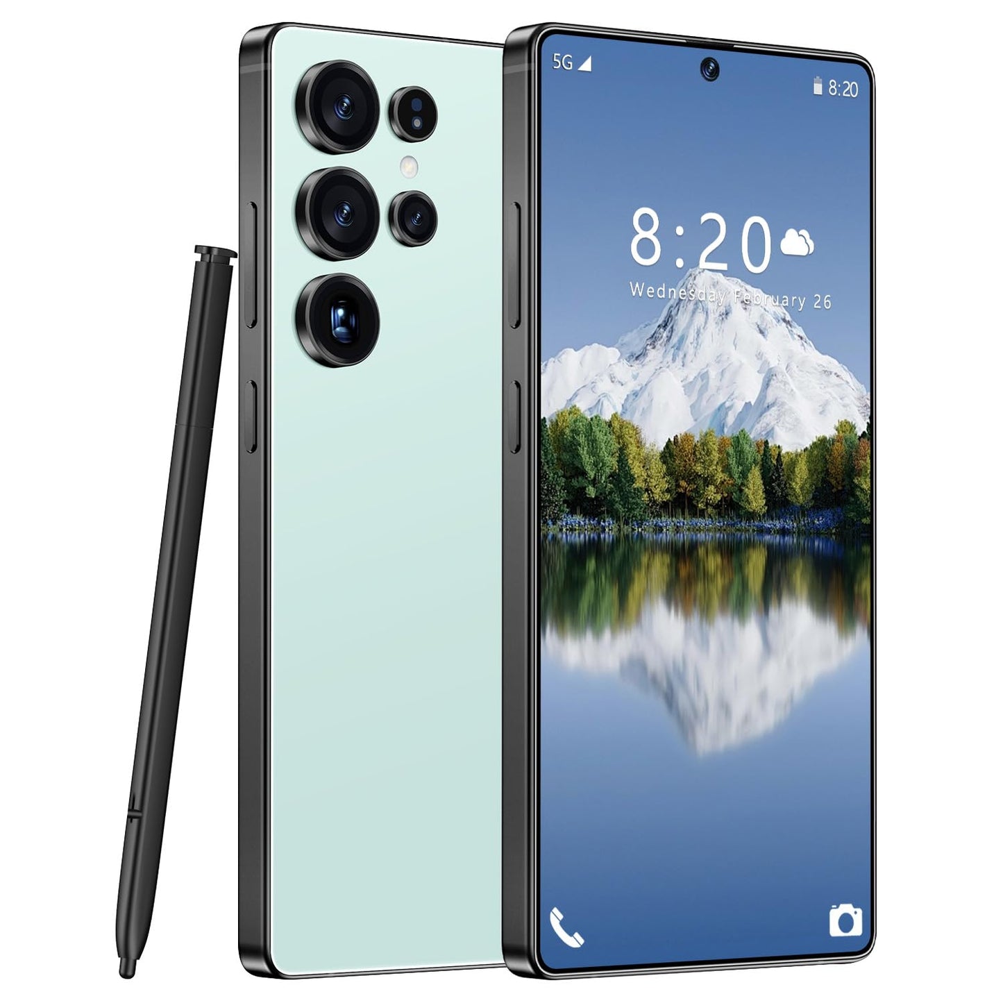 MMY I25 Ultra Unlocked Phone Built In Pen 6.99in 16GB 512GB Android 14 5G Green