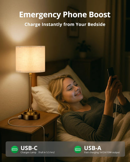 Bojim Cordless Rechargeable Lamp 17Inch USB Port 6000mAh