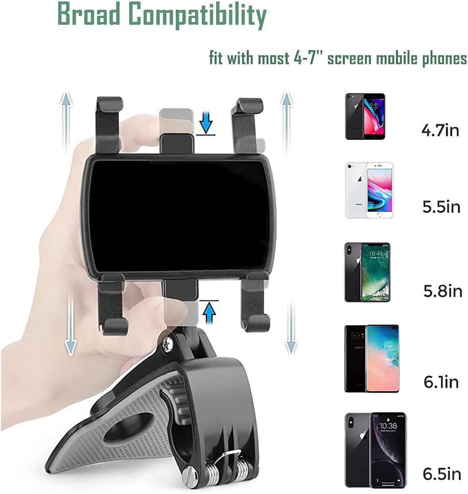 Universal Car Phone Holder Mount 360 Rotation Dashboard