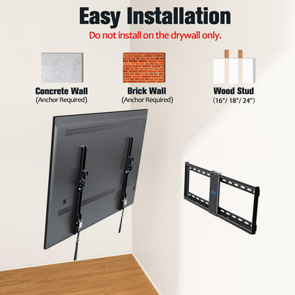Mounting Dream Tilt TV Wall Mount For 37 To 75 Inch TV 132lb