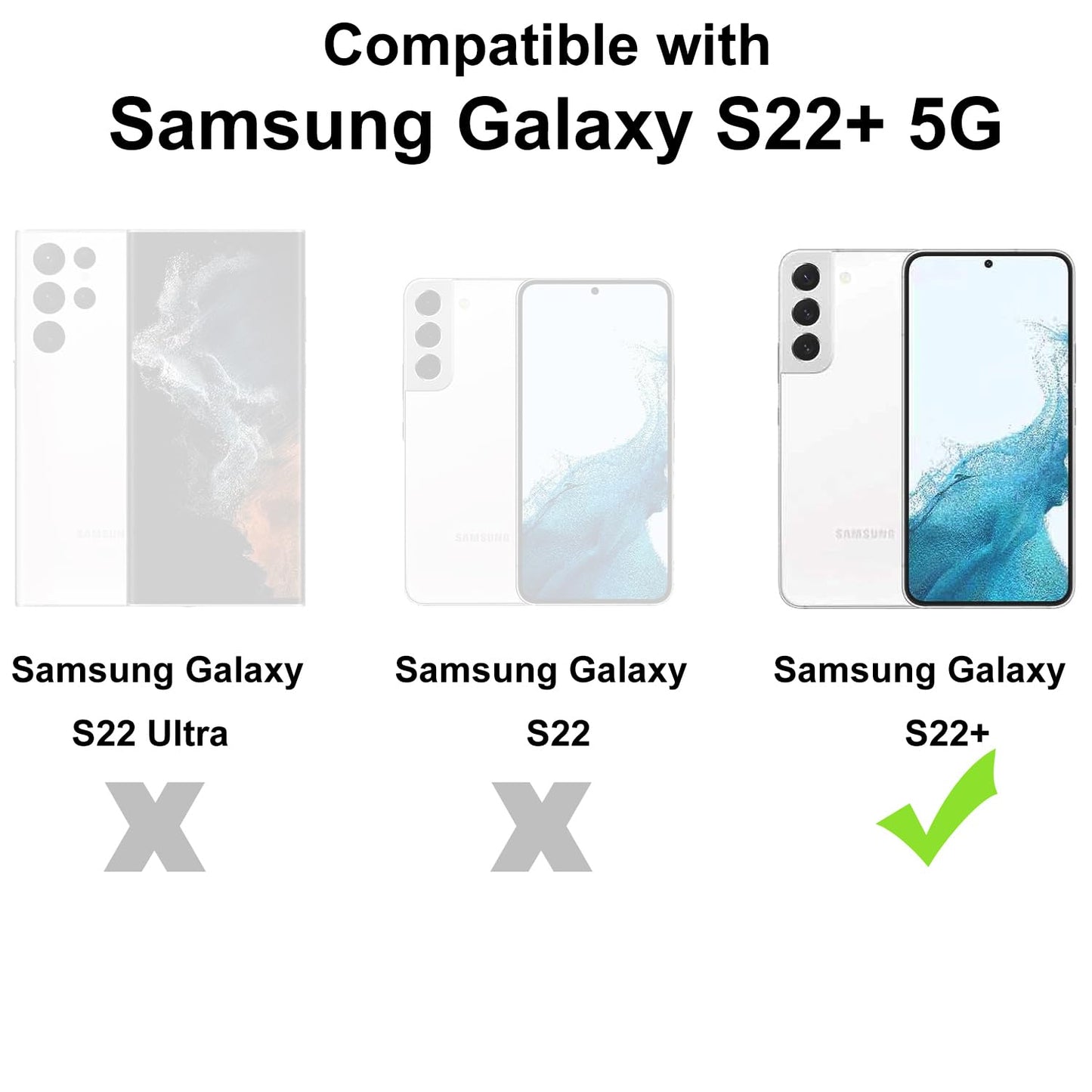 Tenoc Clear Case For Samsung Galaxy S22 6 Inch Non Yellowing Protective Bumper