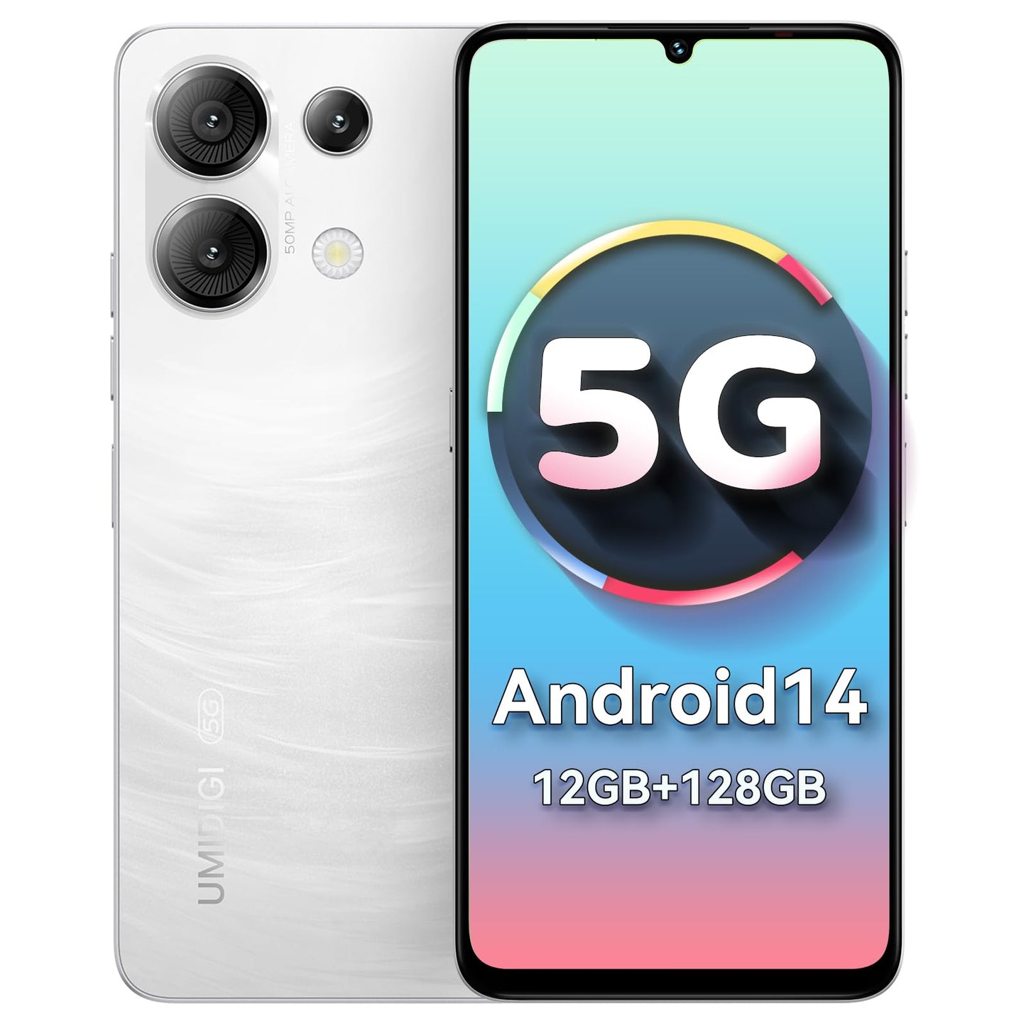 UMIDIGI G9 5G Android 14 Phone 12GB RAM 128GB ROM 50MP Camera 6.75 Inch 90Hz