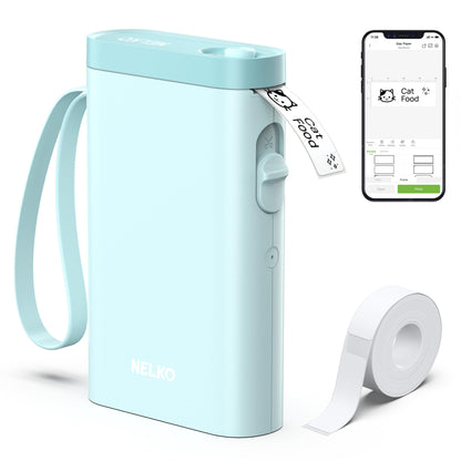 Nelko P21 Bluetooth Label Maker With Tape Wireless Printer