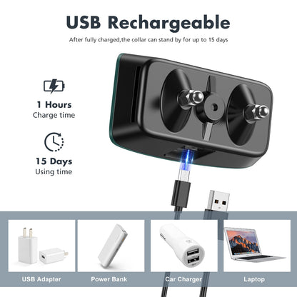 Rechargeable Anti Barking Collar for Dogs with Adjustable Sensitivity