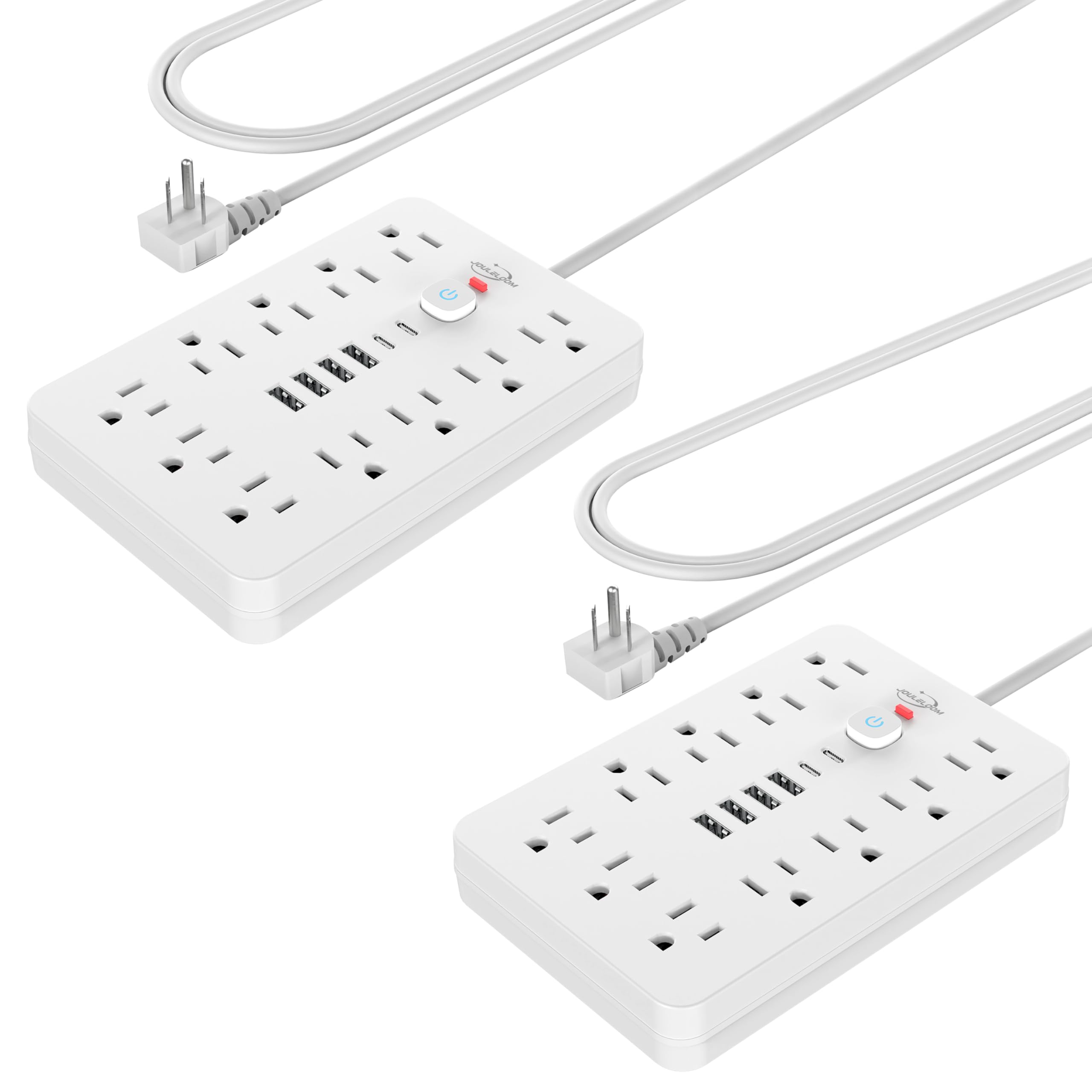 Power Strip Surge Protector With USB Ports Wall Mount
