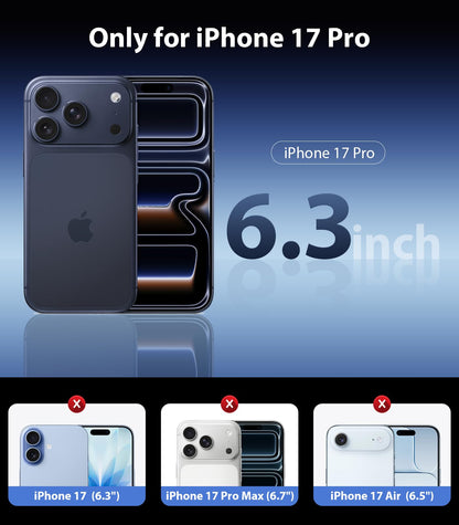Mkeke Clear Case for iPhone 17 Pro Max Shockproof Bumper