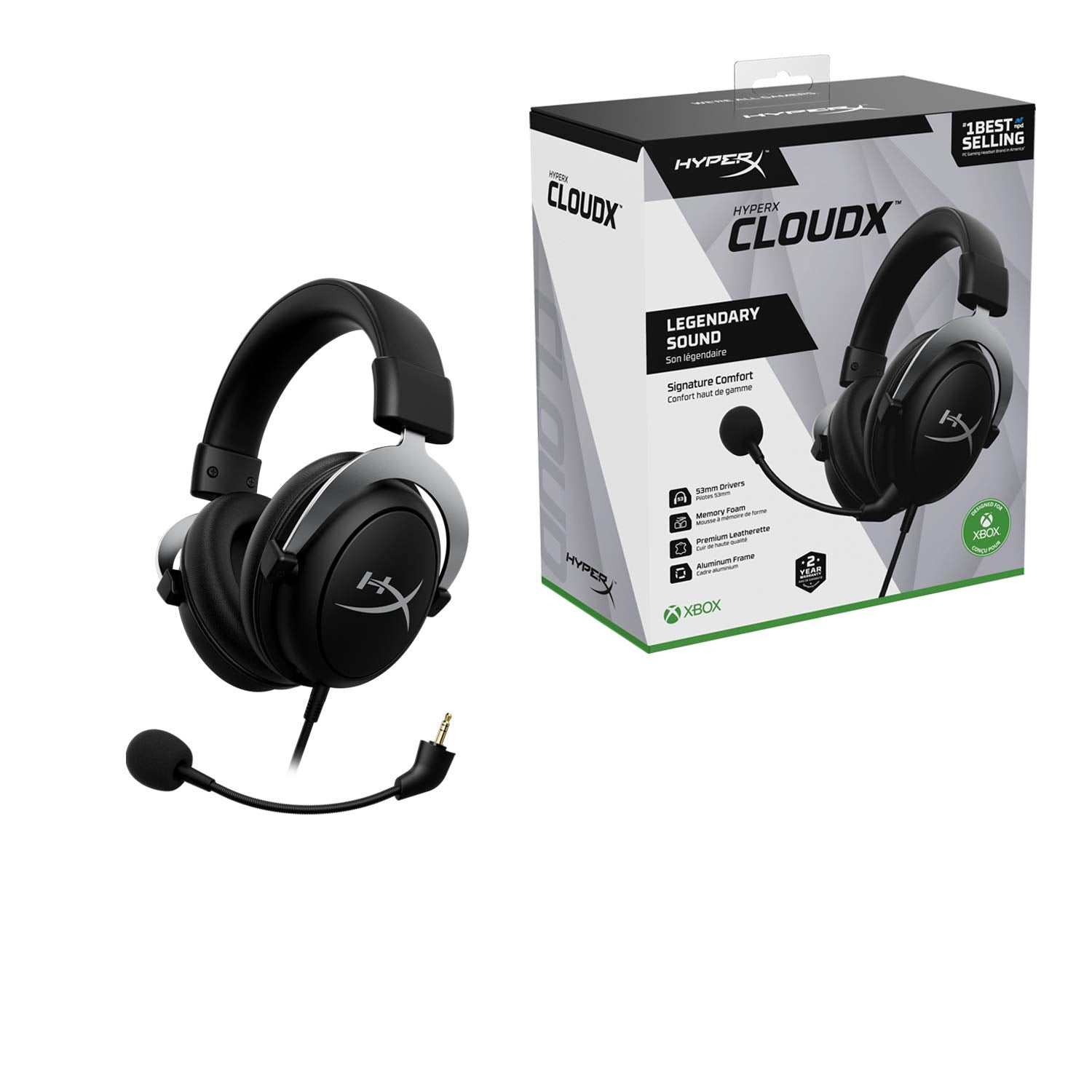HyperX CloudX Xbox Gaming Headset with Noise Cancelling Mic