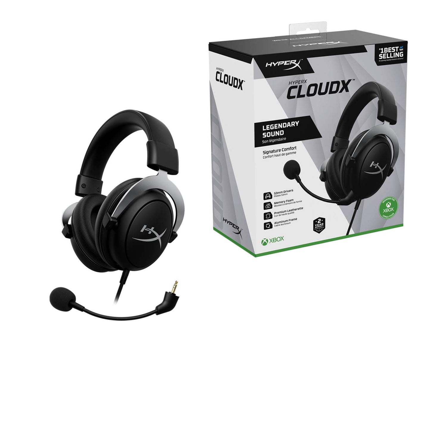HyperX CloudX Xbox Gaming Headset with Noise Cancelling Mic