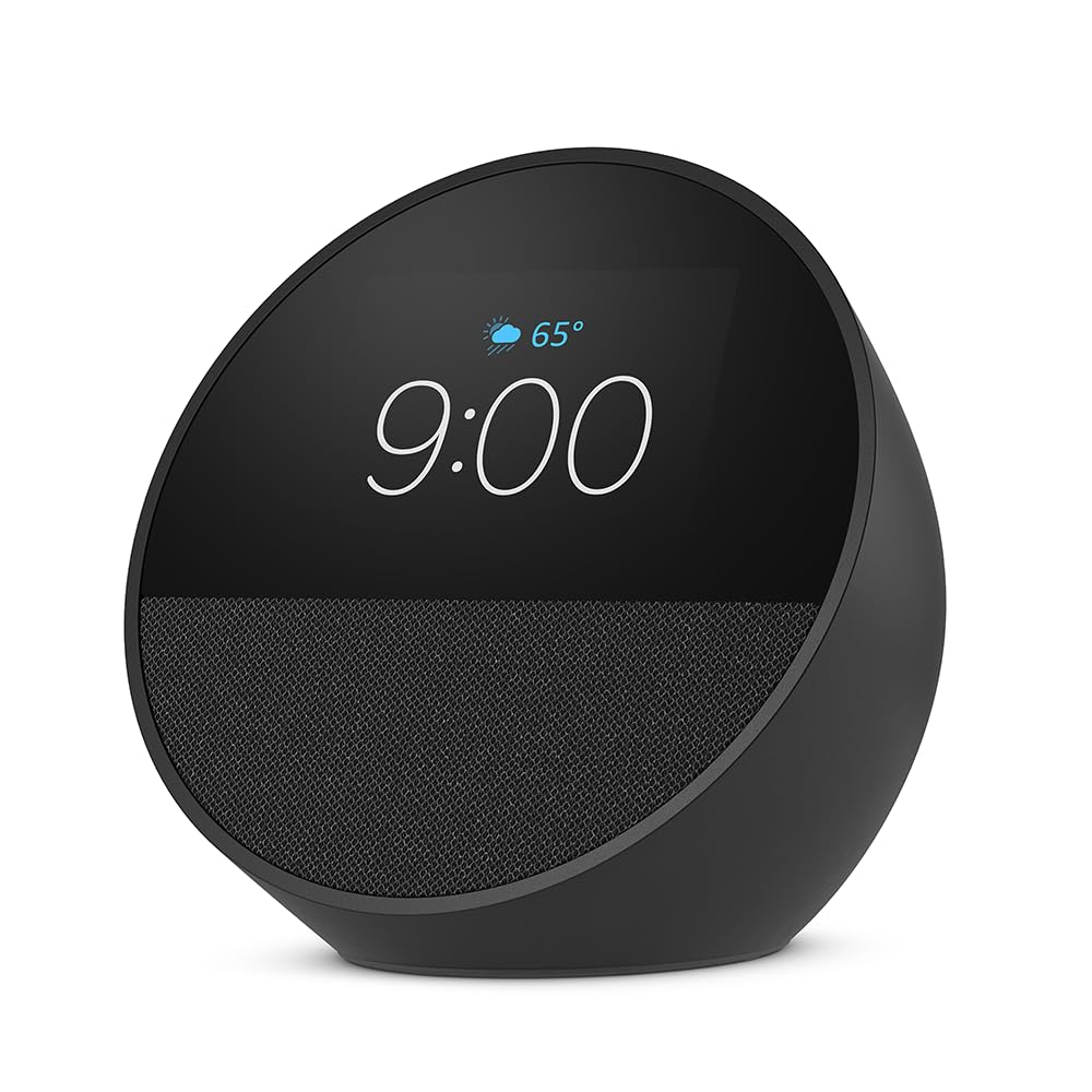 Amazon Echo Spot Smart Alarm Clock With Alexa Nightstand