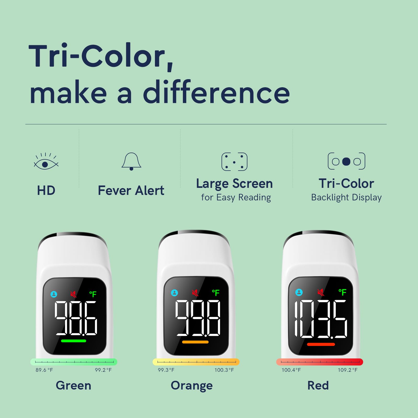 No Touch Digital Thermometer with Fever Alarm for Home Use