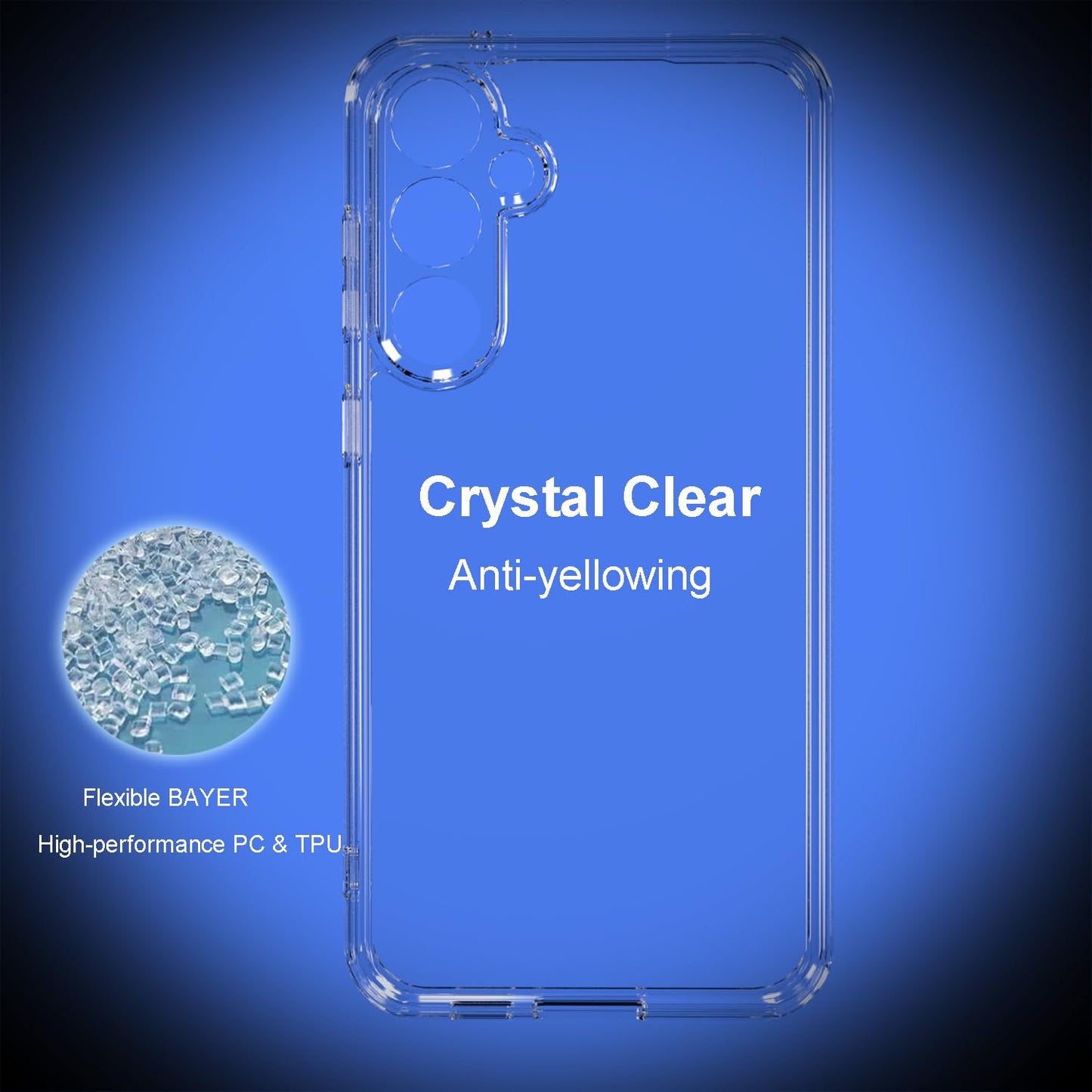 Tenoc Clear Case For Samsung Galaxy S22 6 Inch Non Yellowing Protective Bumper