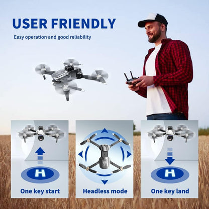 4K Foldable Drone with Camera and 40 Minutes Flight Time
