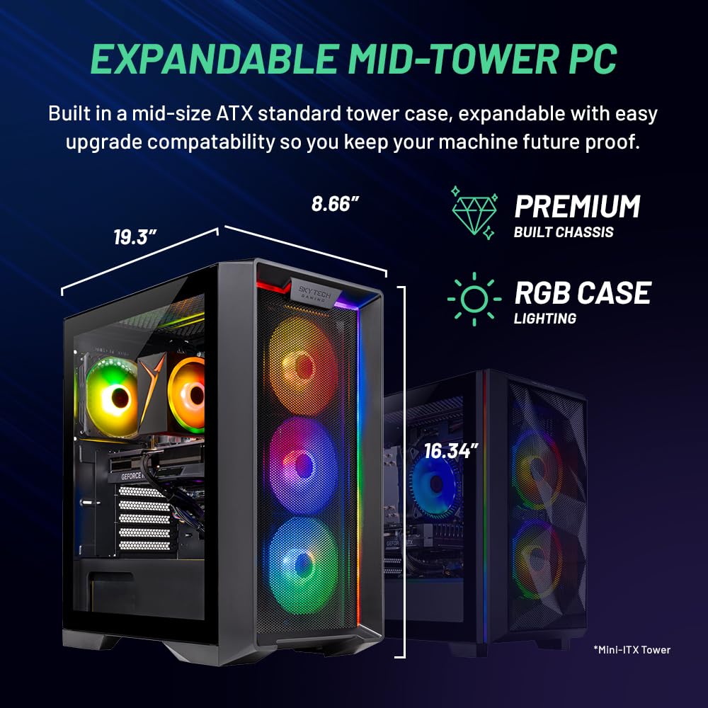 Skytech Nebula Gaming PC RTX 4060 Performance Boost