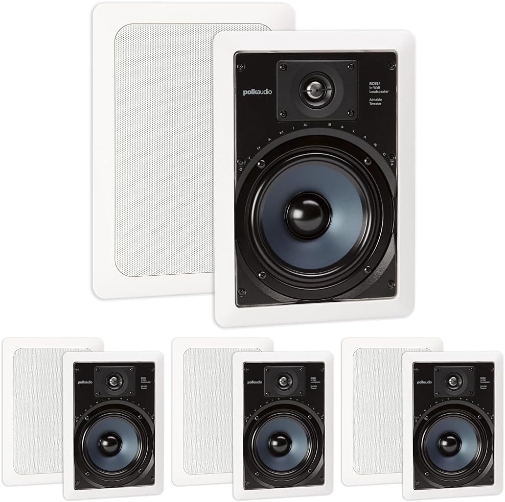 Polk Audio RC80i In Ceiling Speakers with Immersive Sound
