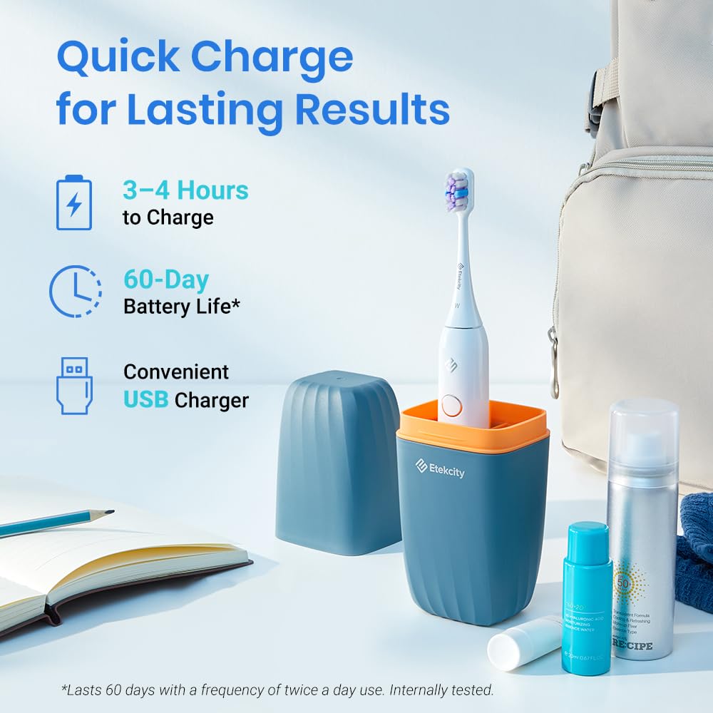 Etekcity Sonic Electric Toothbrush with Learning Mode