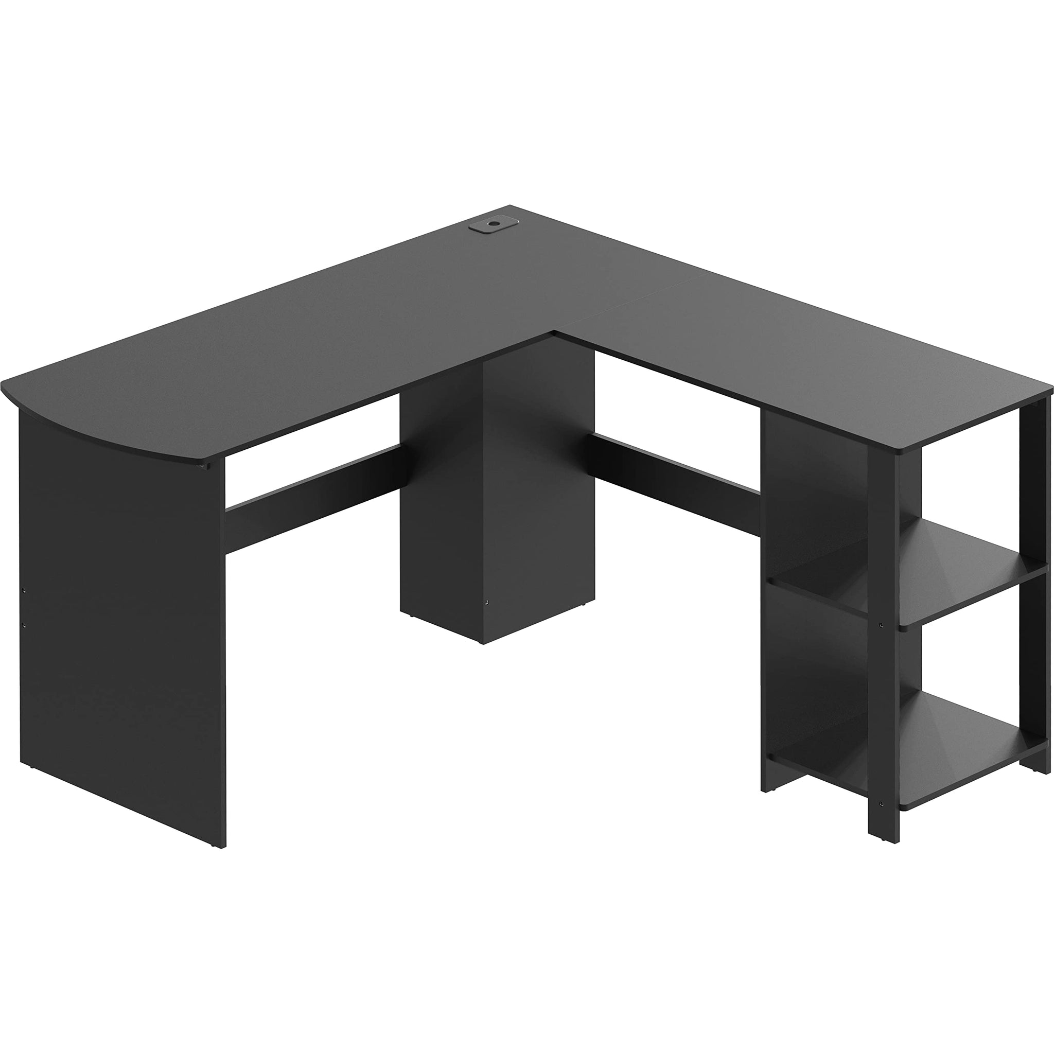 L Shaped Home Office Desk with Storage Solutions