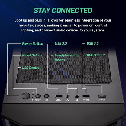 Skytech Shadow RTX 4060 Gaming PC 2TB SSD Fast Load
