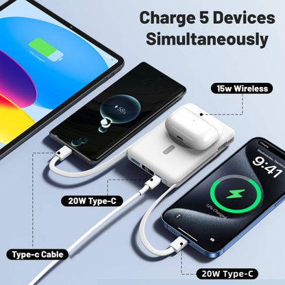 Azmuth 10000mAh Magnetic MagSafe Power Bank With LED Display