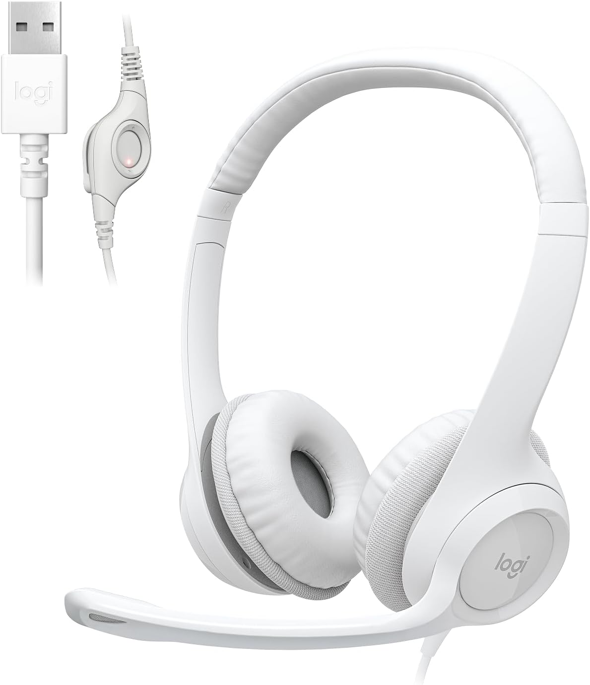 Logitech H390 Wired Headset with Noise Cancelling Mic