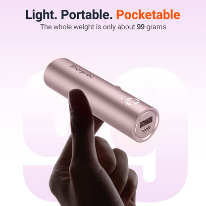 EnergyQC 5000mAh Fast Charging Portable Charger USBC Input