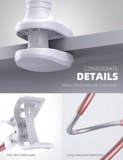 Lamicall Gooseneck Phone Holder for Bed Overhead Mount