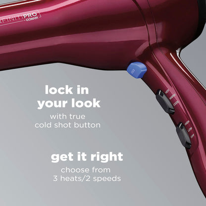 InfinitiPRO Hair Dryer With Diffuser For Faster Drying