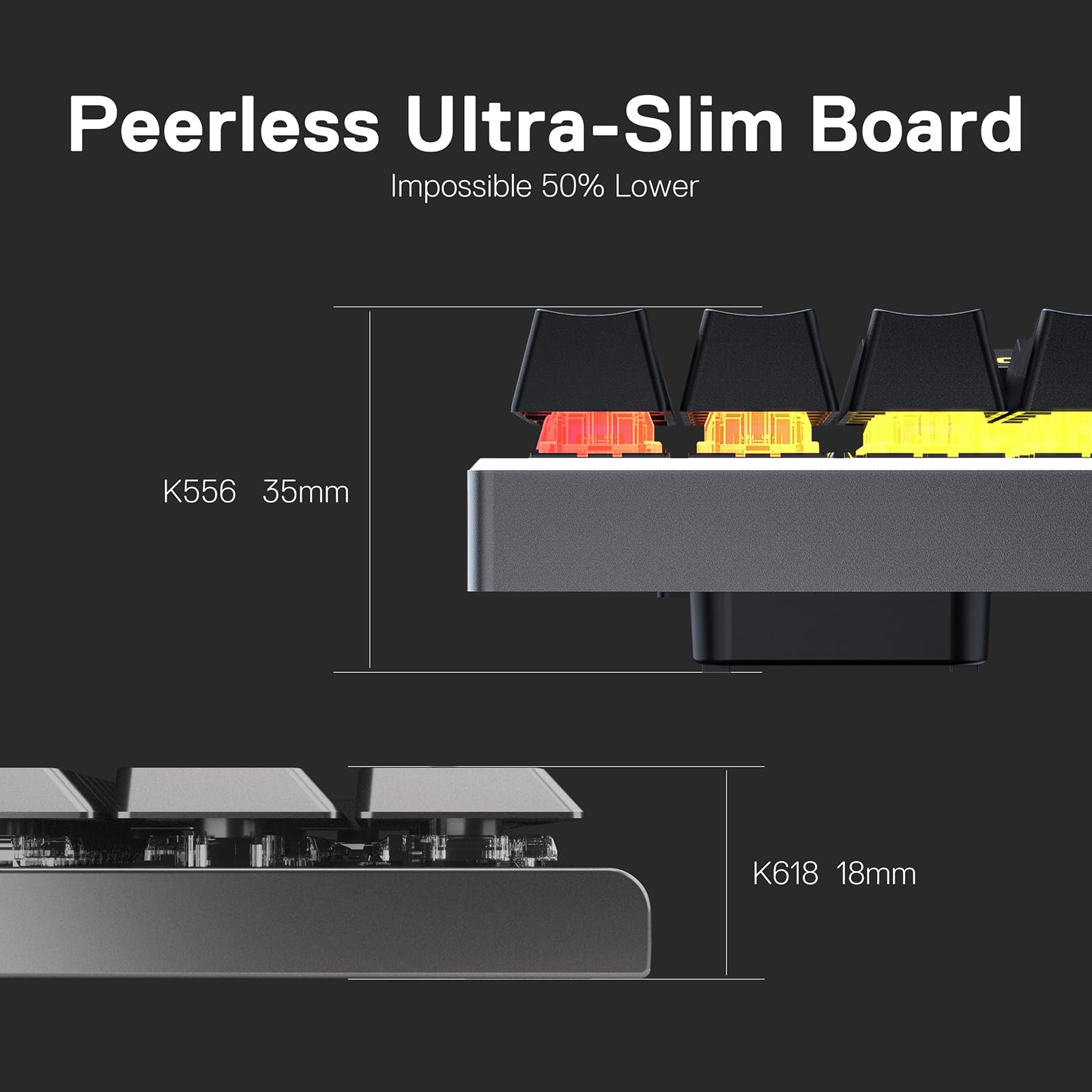 Redragon K618 Pro Wireless RGB Mechanical Keyboard