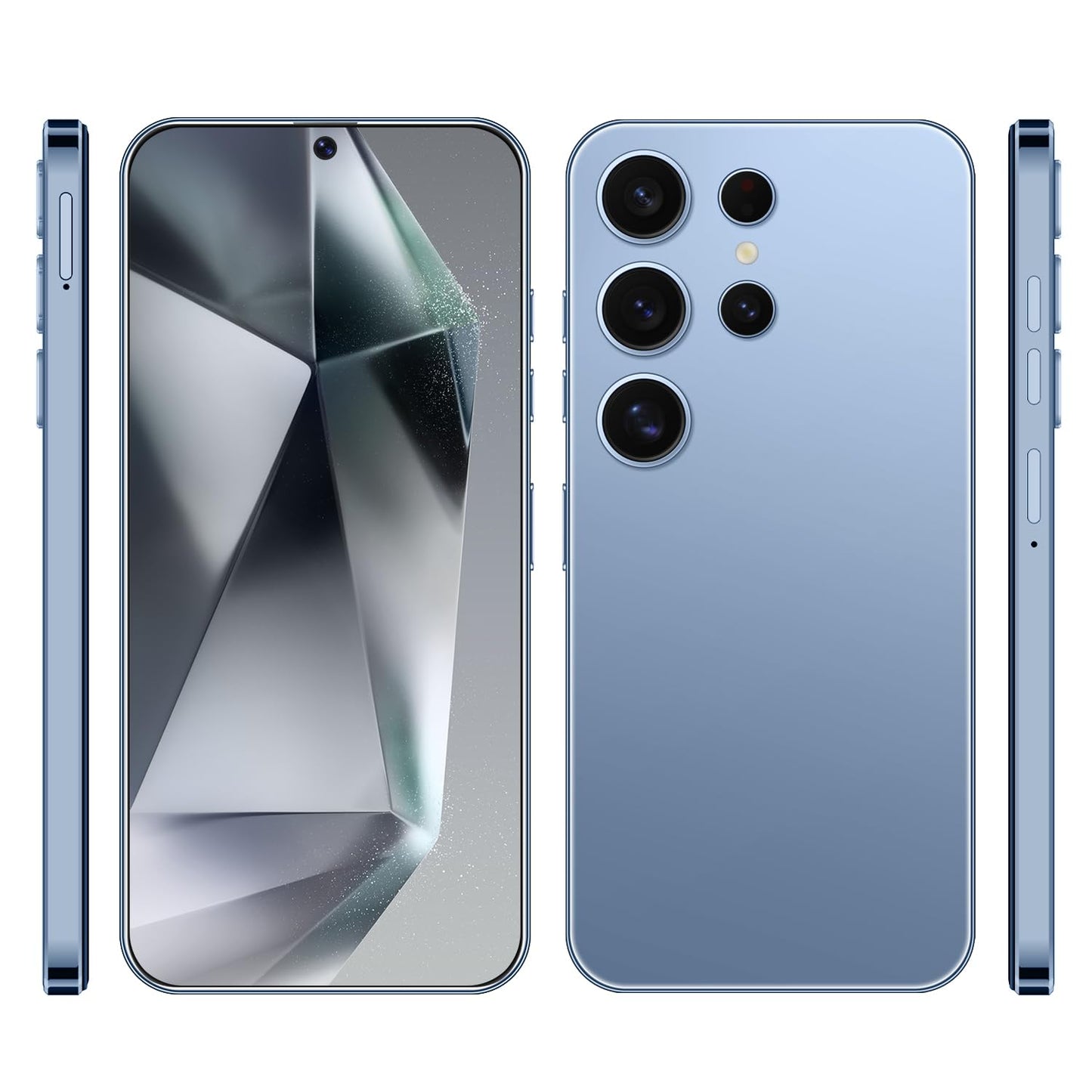 Unlocked S24 Ultra Android Phone 5G 6800mAh Dual SIM 108MP Camera Titanium Black