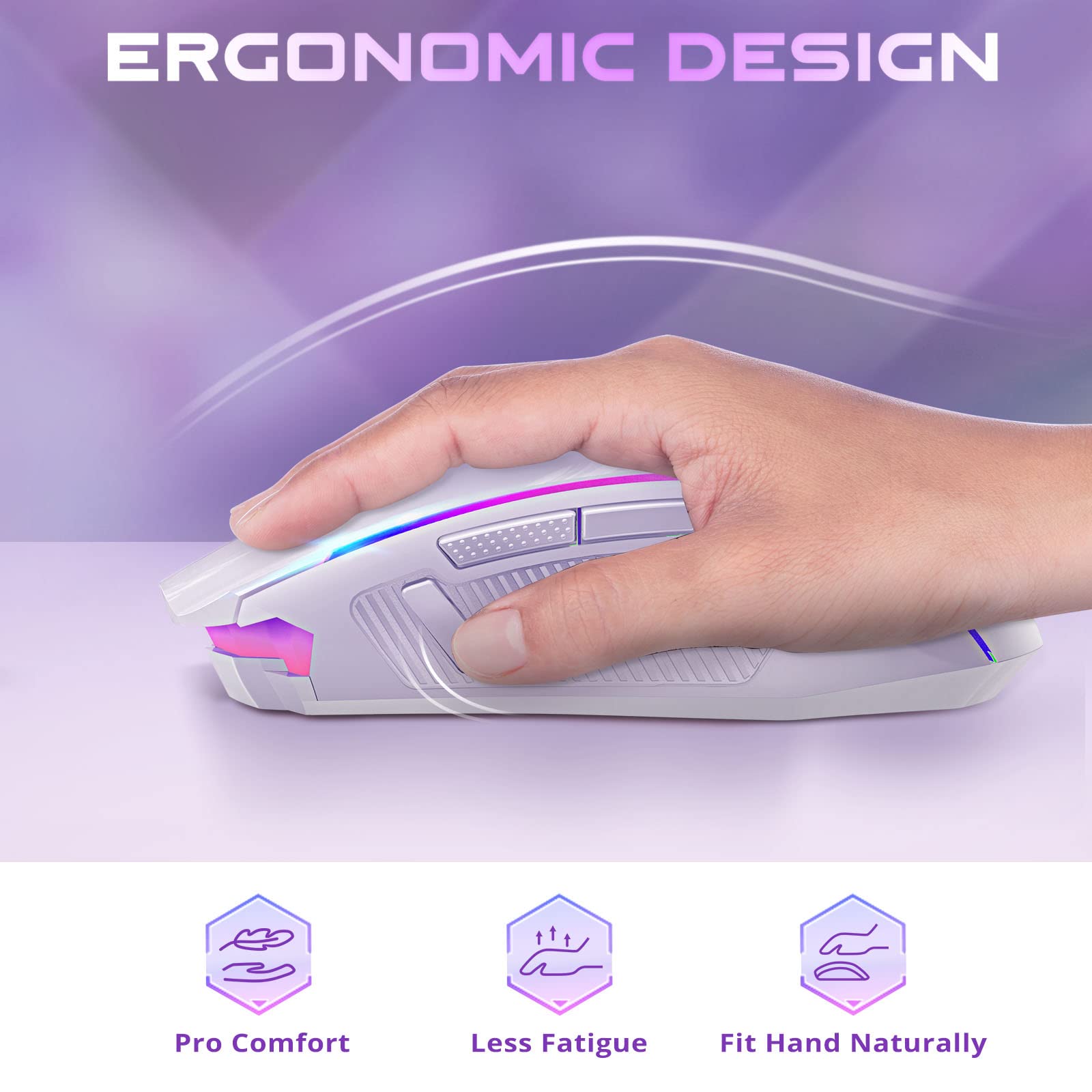 Redragon Wireless Gaming Mouse with 8000 DPI Performance