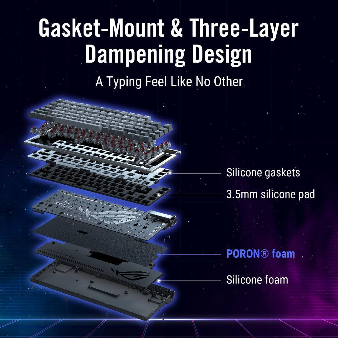 ASUS ROG Azoth Wireless Custom Gaming Keyboard Benefits