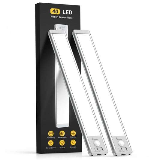 Rechargeable Motion Sensor Under Cabinet Lighting 2 Pack