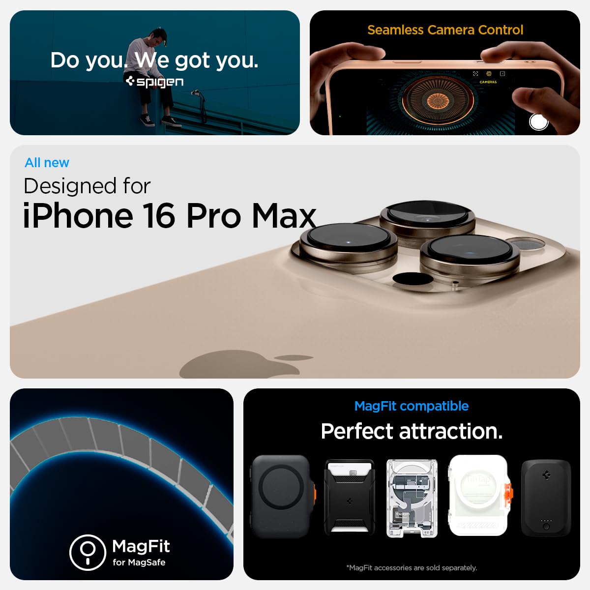Spigen Ultra Hybrid iPhone 16 Pro Max Case with MagSafe Compatibility