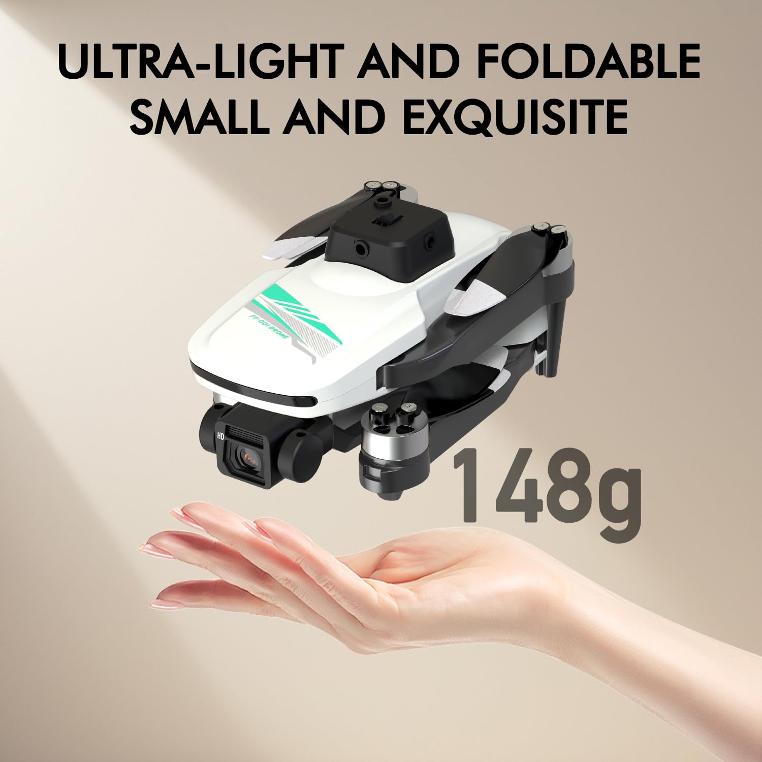 4K Foldable Drone with Camera and 40 Minutes Flight Time