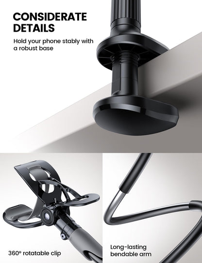 Lamicall Gooseneck Phone Holder for Bed Overhead Mount