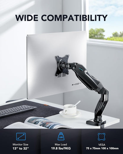 HUANUO Single Monitor Mount 13 To 32 Inch VESA Clamp Base