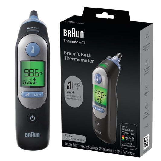 Braun ThermoScan 7 Ear Thermometer with Age Precision Guidance