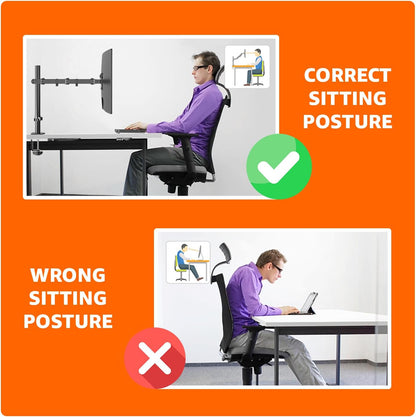 Amazon Basics Single Computer Monitor Stand Tilt Rotation