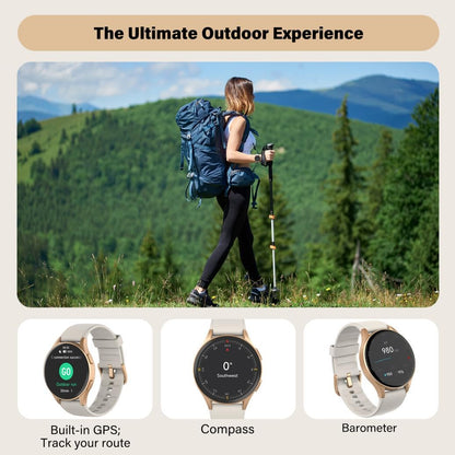 Smart Watch For Women With Alexa Health Tracking AMOLED