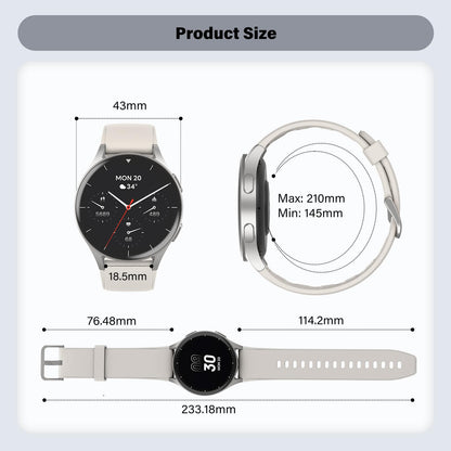 Smart Watch For Women With Alexa Health Tracking AMOLED