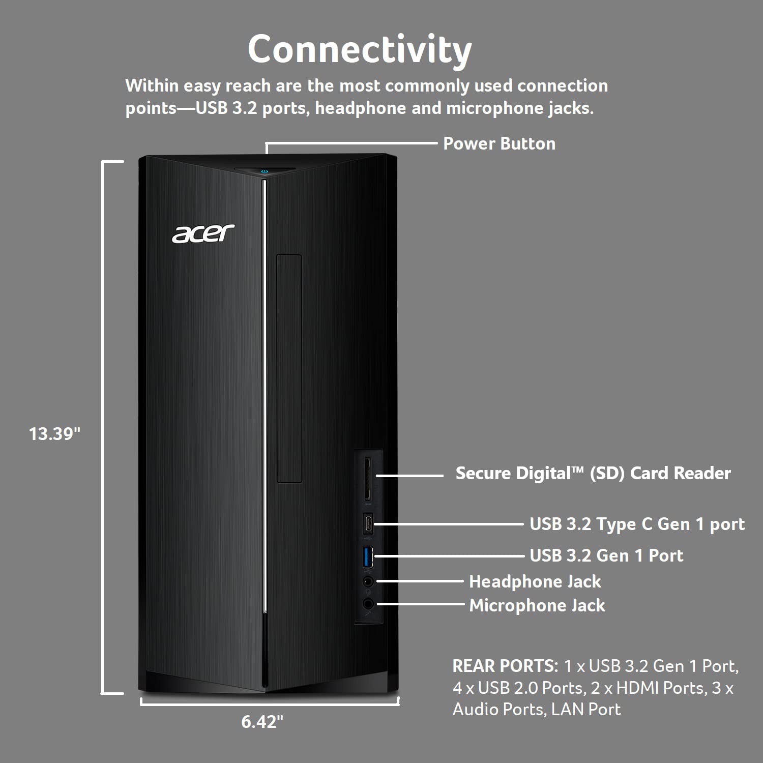 Acer Aspire TC Desktop with Intel Core i5 Performance