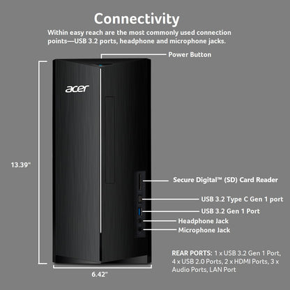 Acer Aspire TC Desktop with Fast Intel Core i5 Processor