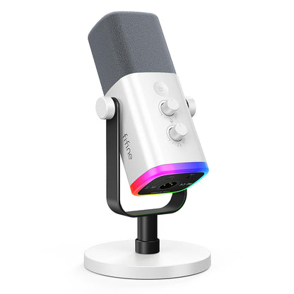 FIFINE USB XLR Dynamic Microphone AM8 Mute Button RGB Light